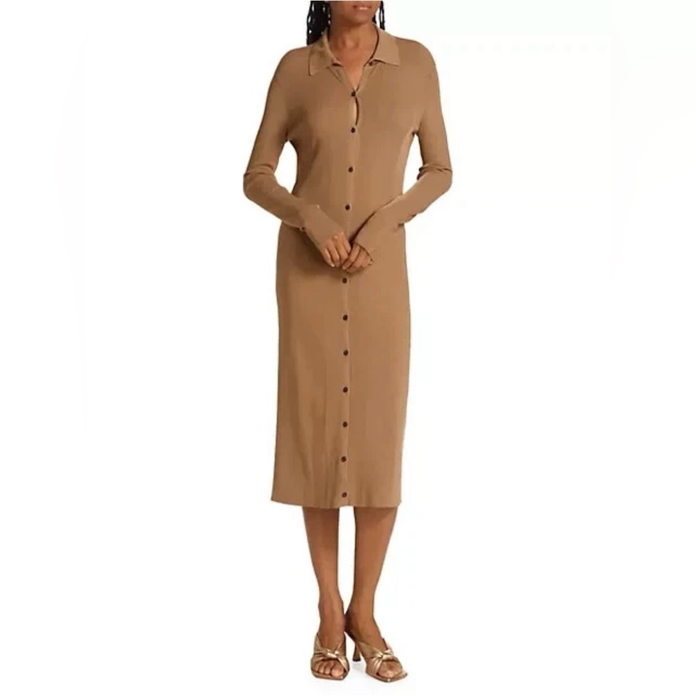 $425 Rag & Bone Khaki Long Sleeve Dress Size XS